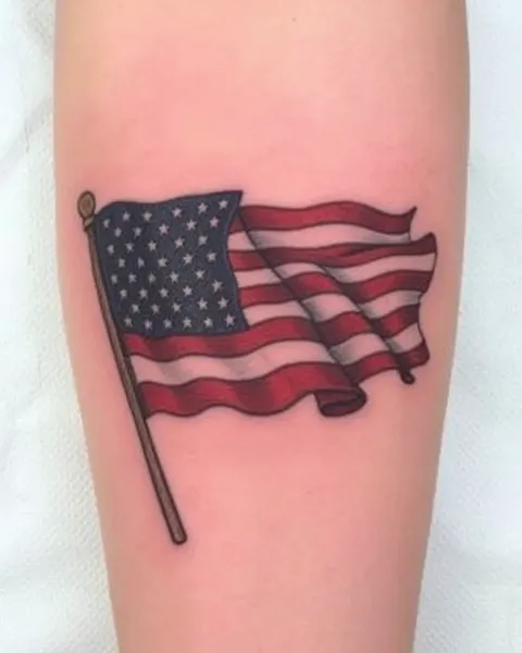 Ideas de tatuaje de la bandera estadounidense para almas valientes y aventureras