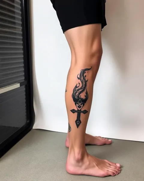 Ideas de tatuaje de pierna para hombres y arte corporal y estilo