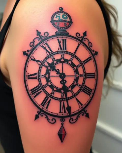 Ideas de tatuaje de reloj eterno para la moda