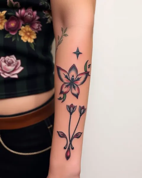 Ideas de tatuaje en el brazo para estilo femenino