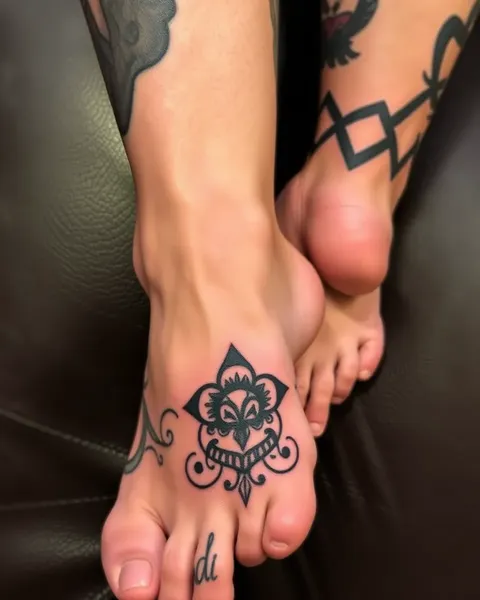 Ideas de tatuaje en el pie para el cuidado personal masculino