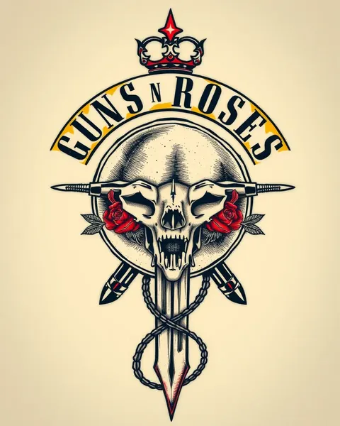 Ideas de tatuajes de Guns N' Roses para parejas