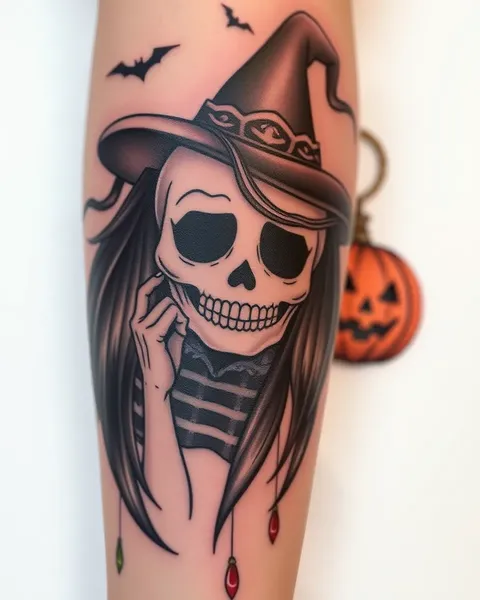 Ideas de tatuajes de Halloween para temporada espeluznante