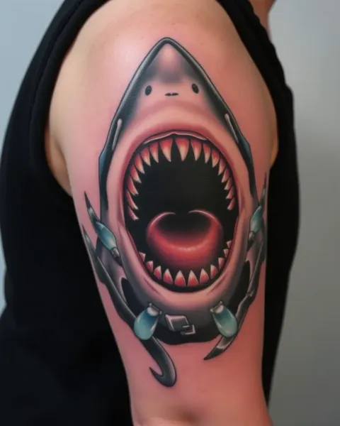 Ideas de tatuajes de Jaws para mujeres y niñas