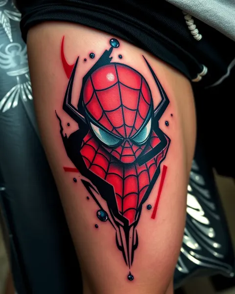 Ideas de tatuajes de Spiderman frescos para manga y espalda