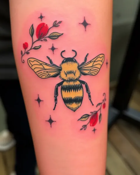 Ideas de tatuajes de abeja para entusiastas del arte corporal