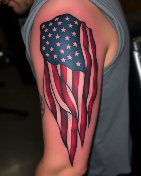 Ideas de tatuajes de bandera estadounidense para inspiración de diseño valiente