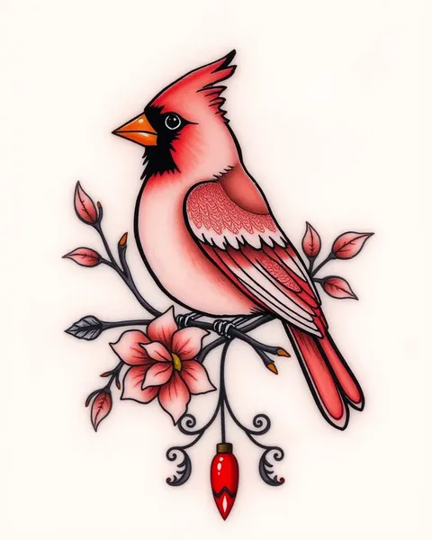 Ideas de tatuajes de cardenal para diseños únicos