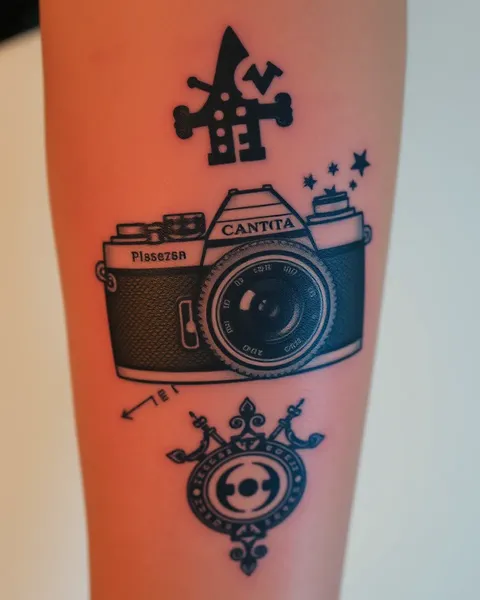 Ideas de tatuajes de cámara para fans de la fotografía