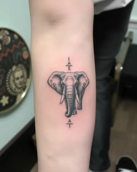 Ideas de tatuajes de elefante para arte corporal masculino