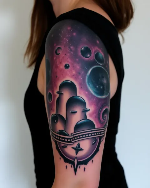 Ideas de tatuajes de galaxia para amantes de la inspiración cósmica