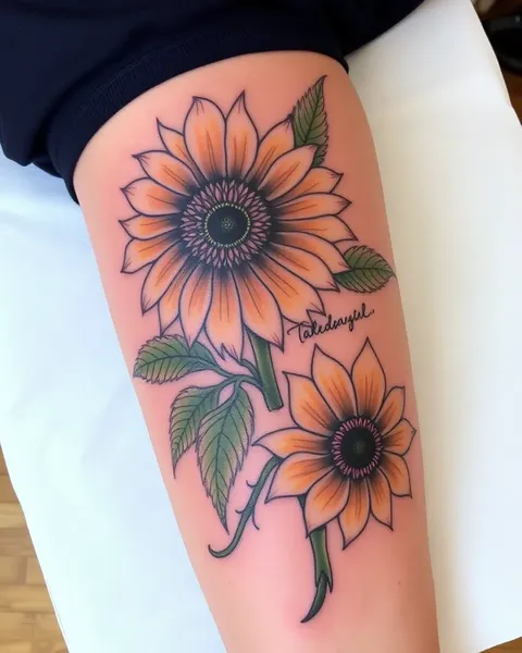 Ideas de tatuajes de girasol para mujeres y hombres