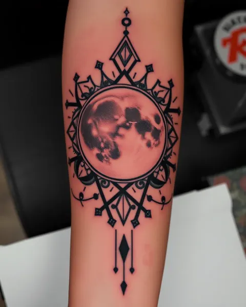 Ideas de tatuajes de luna negra para hombres