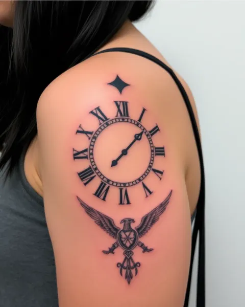 Ideas de tatuajes de numeración romana para letra hermosa