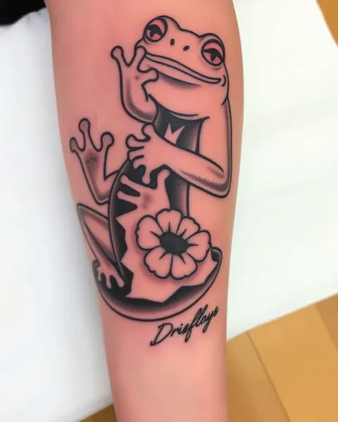 Ideas de tatuajes de rana japonesa para brazo y pierna