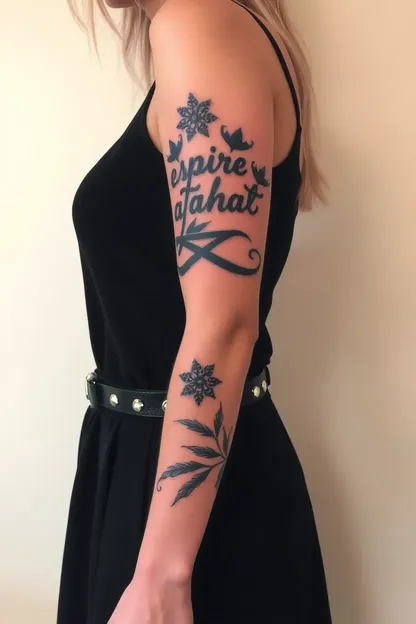 Ideas de tatuajes en el brazo para chicas solo