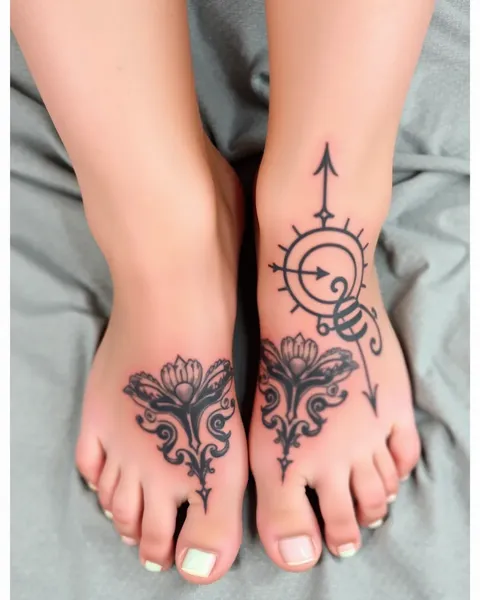 Ideas de tatuajes en el pie con significado y simbolismo