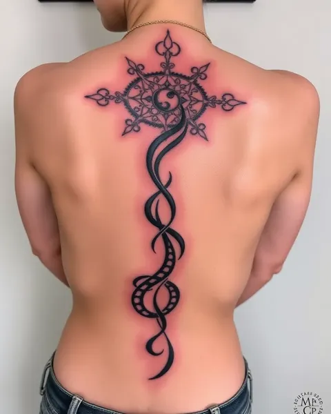 Ideas de tatuajes en la columna vertebral inspiradoras para la expresión personal