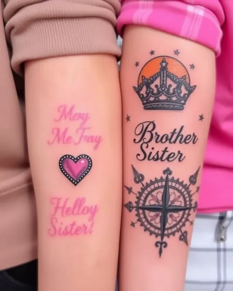 Ideas de tatuajes hermano hermana para recuerdos inolvidables