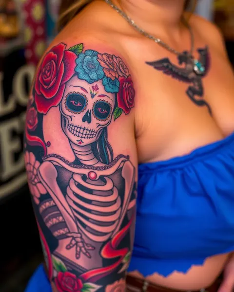 Ideas de tatuajes para el Día de los Muertos para hombres