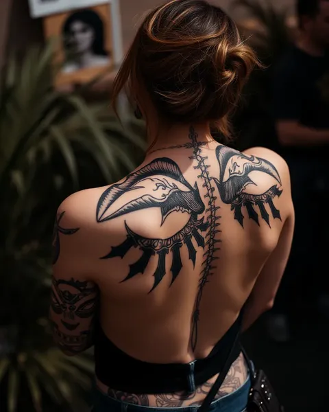 Ideas de tatuajes para la columna vertebral de mujeres e inspiración