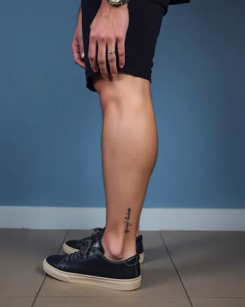 Ideas de tatuajes simples para hombres en la pierna