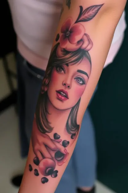 Ideas de tatuajes únicos para manga de chica