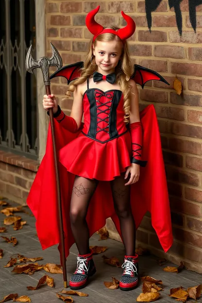 Ideas de traje de diablo para niñas de Halloween