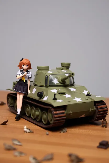 Ideas para exhibir modelos de papel de Girls und Panzer