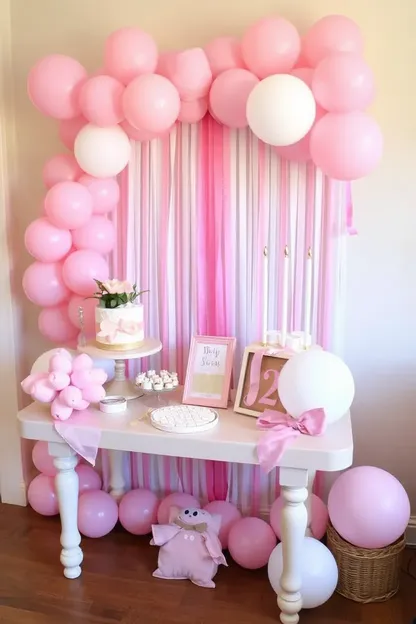 Ideas para la celebración del baño de bebé para niña