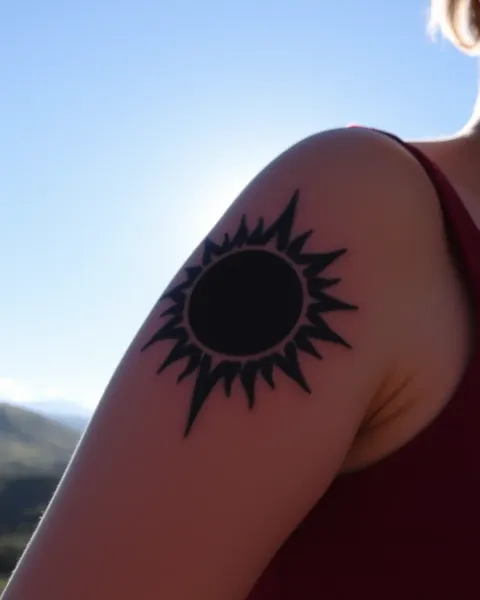 Ideas y diseños de tatuaje de eclipse solar