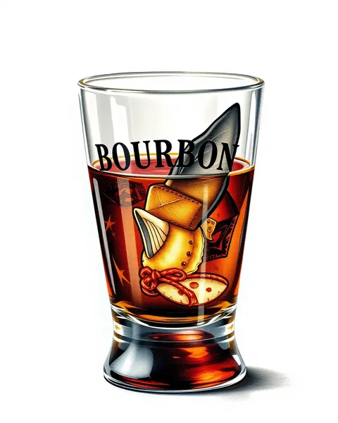 Ideas y diseños de tatuaje de vaso de bourbon realista