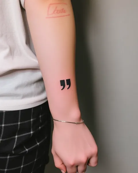 Ideas únicas de tatuajes de punto y coma para expresión personal