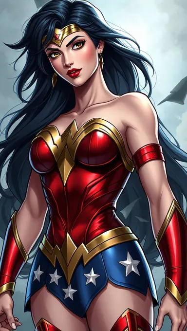 Ilustraciones de Fanart de los Pechos de Wonder Woman en Línea