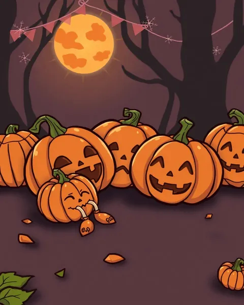 Ilustraciones de dibujos animados de imágenes de calabaza