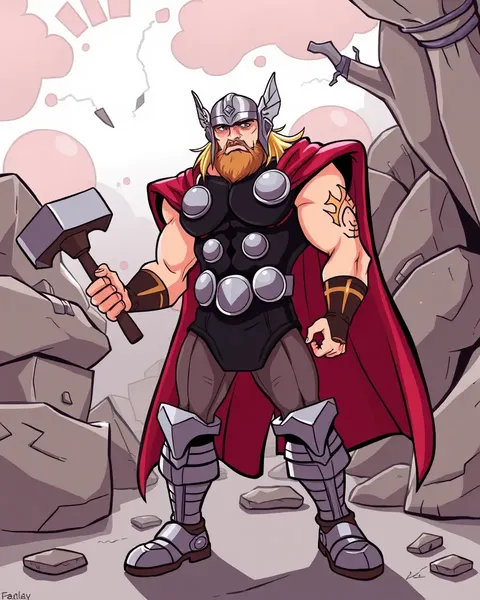 Ilustraciones del Personaje de Thor de Marvel