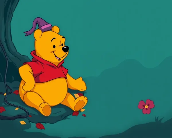 Ilustración de Carácter de Winnie the Pooh en formato PNG