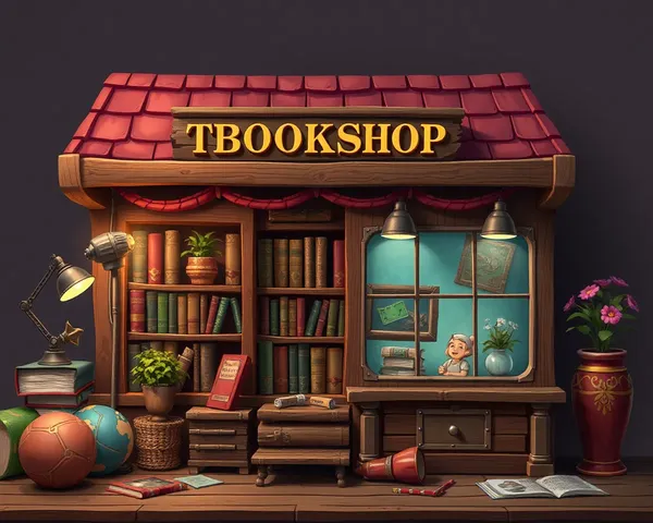 Ilustración de Juego de Librería Pequeña Encontrada en PNG