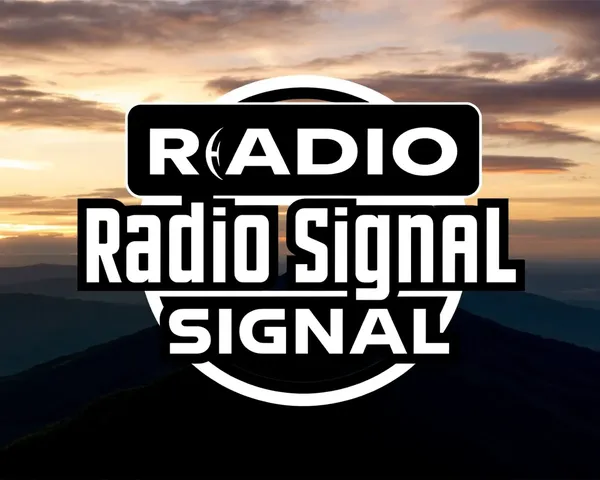 Ilustración de logotipo de radio señal PNG