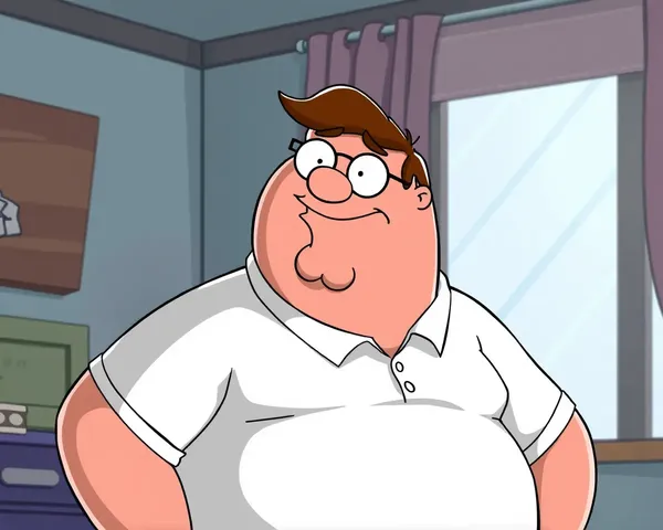 Ilustración de personaje de Peter Griffin en formato PNG