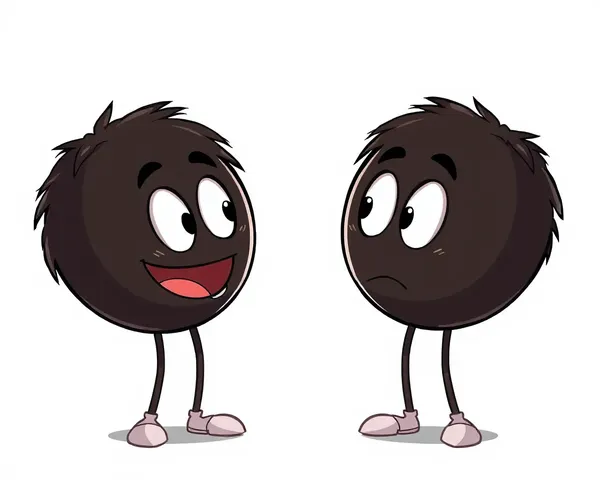 Ilustración de piernas de cartoon negras en formato PNG necesitada