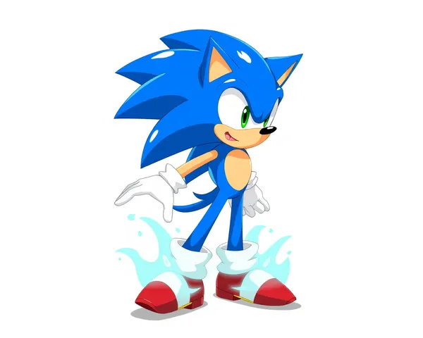 Imagen HD de Sonic Azul en formato PNG localizada