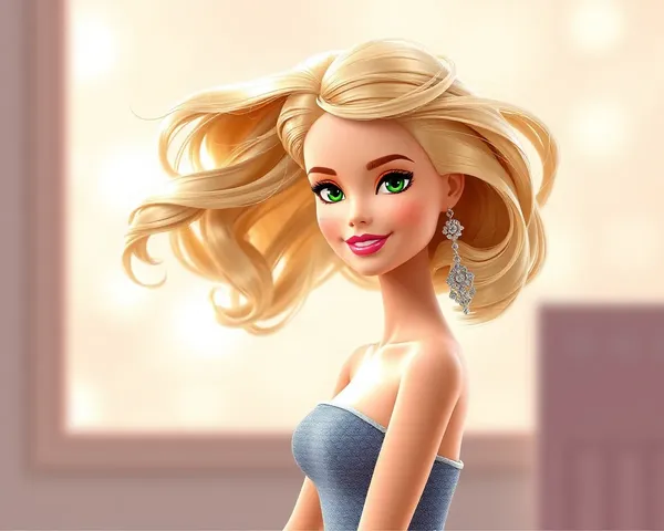 Imagen PNG de Barbie para inspiración de diseño de muñeca de moda