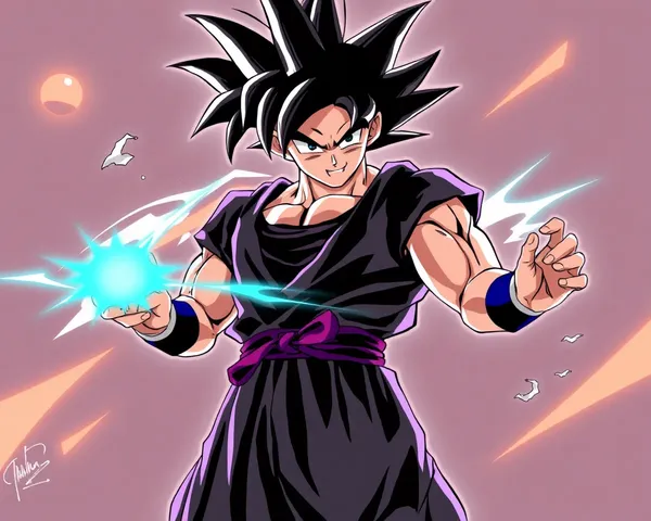 Imagen PNG de Goku Negro para Pizarra de Pantalla Móvil