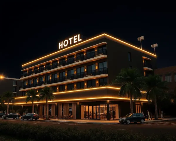 Imagen PNG de hotel negro, formato de archivo encontrado