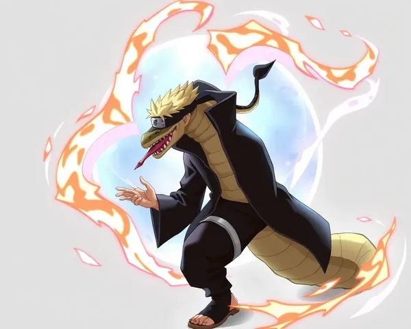 Imagen PNG de invocación de serpiente de Naruto recuperada