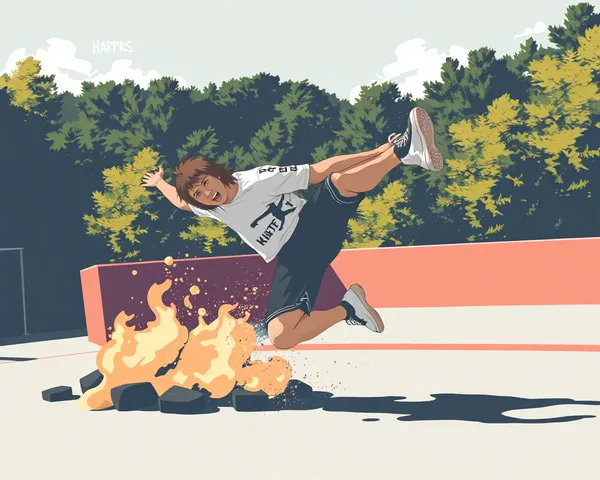 Imagen PNG de kickflip de skateboarding