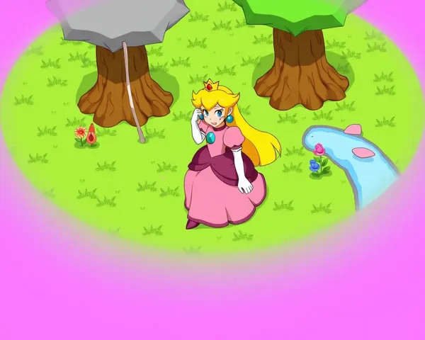 Imagen PNG de la Princesa Peach para uso en sitio web