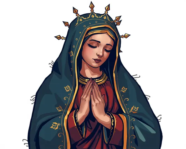 Imagen PNG de la Virgen de Guadalupe en Arte