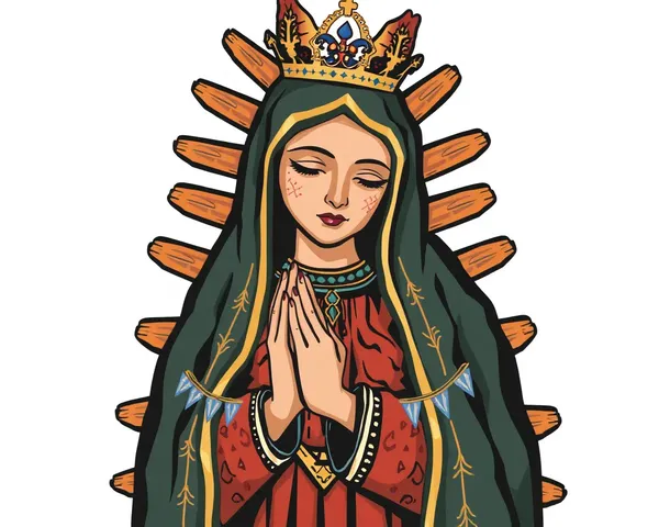 Imagen PNG de la Virgen de Guadalupe para adoración